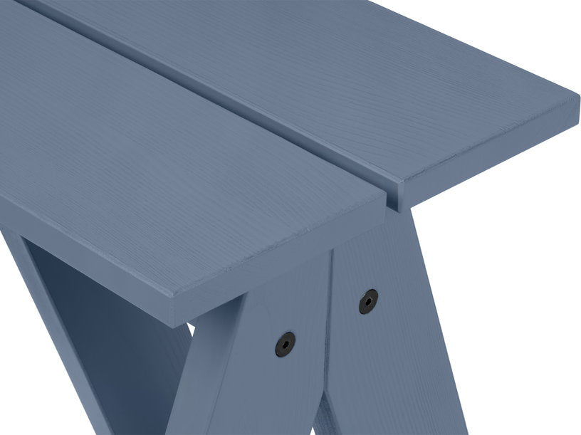 Tabouret de jardin en bois de pin massif bleu givré 40x40x44cm Navo - noo.ma - The Cool Republic