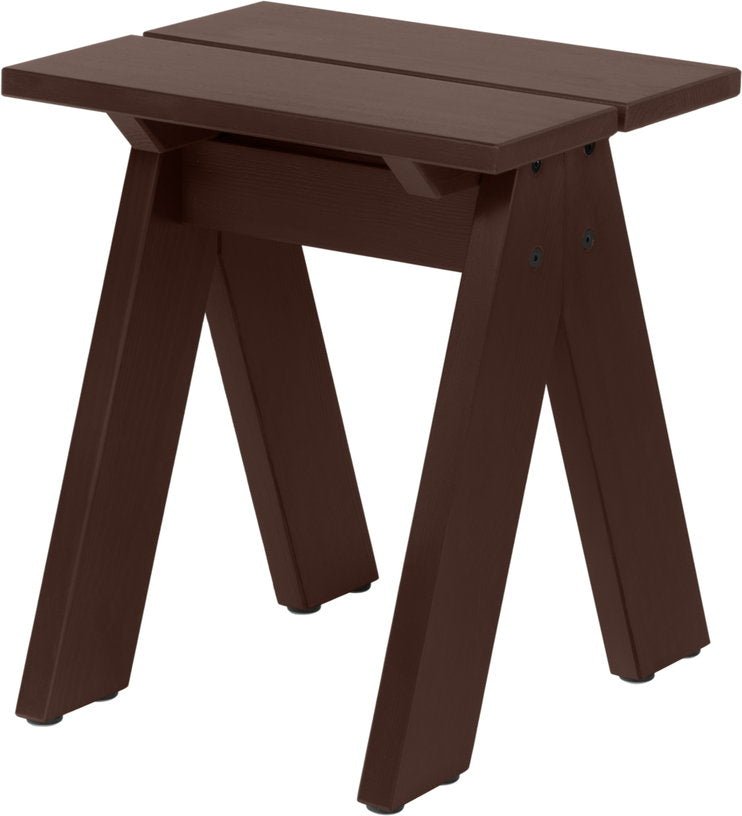 Tabouret de jardin en bois de pin massif brun cacao 40x40x44cm Navo - noo.ma - The Cool Republic