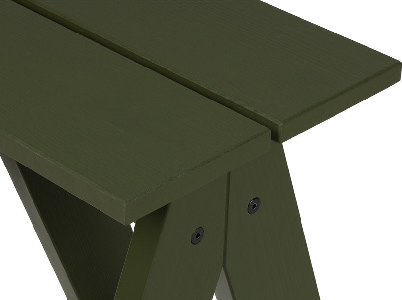 Tabouret de jardin en bois de pin massif vert forêt 40x40x44cm Navo - noo.ma - The Cool Republic