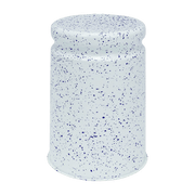 Tabouret en acier blanc tacheté de bleu foncé Last Stool - Hem - The Cool Republic