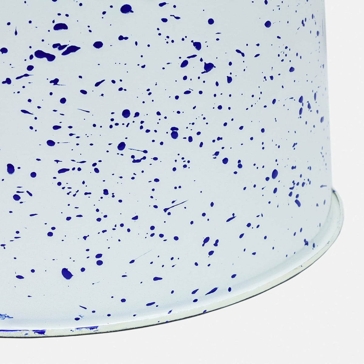 Tabouret en acier blanc tacheté de bleu foncé Last Stool - Hem - The Cool Republic