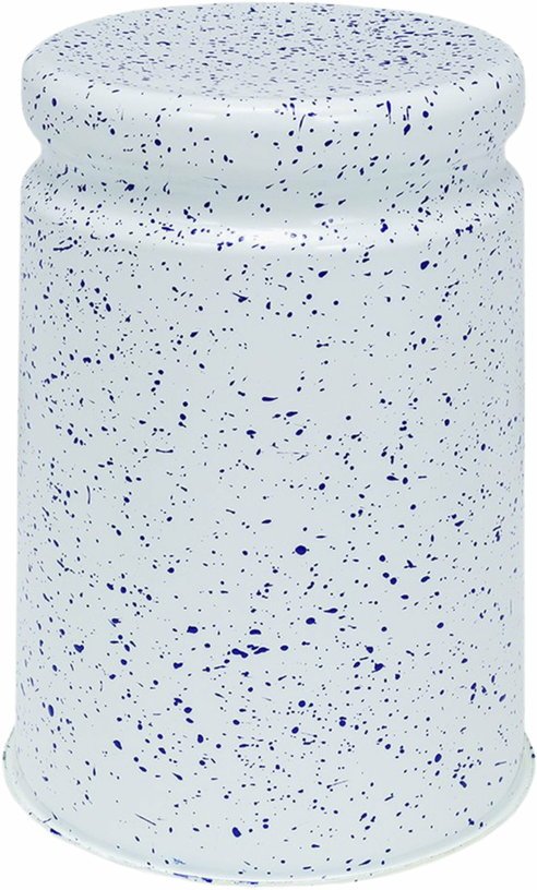 Tabouret en acier blanc tacheté de bleu foncé Last Stool - Hem - The Cool Republic