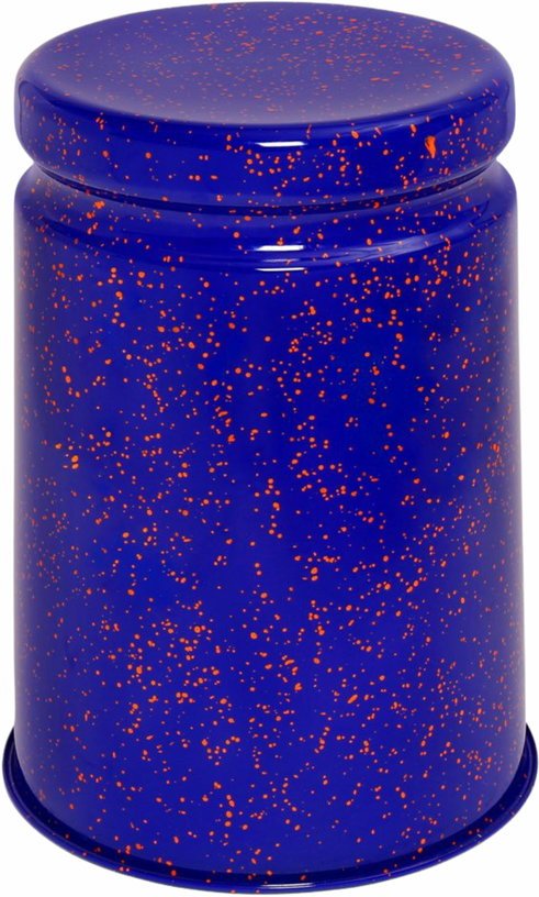Tabouret en acier bleu tacheté d'orange Last Stool - Hem - The Cool Republic