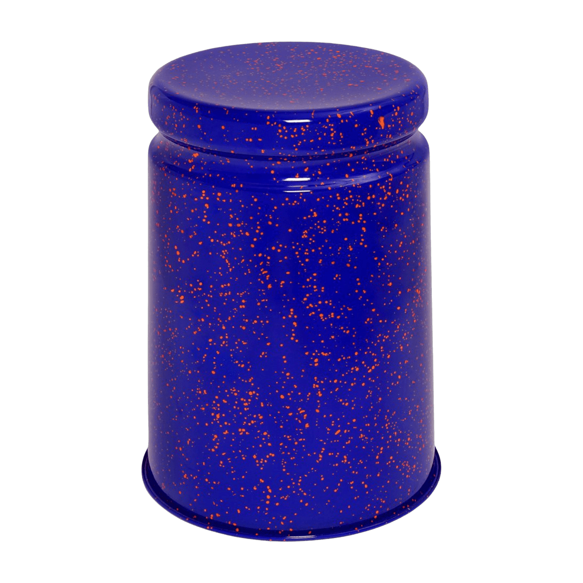 Tabouret en acier bleu tacheté d'orange Last Stool - Hem - The Cool Republic