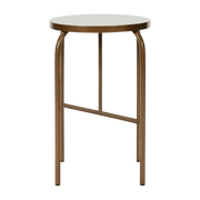 Tabouret en acier brun doré Shaker - House Doctor - The Cool Republic