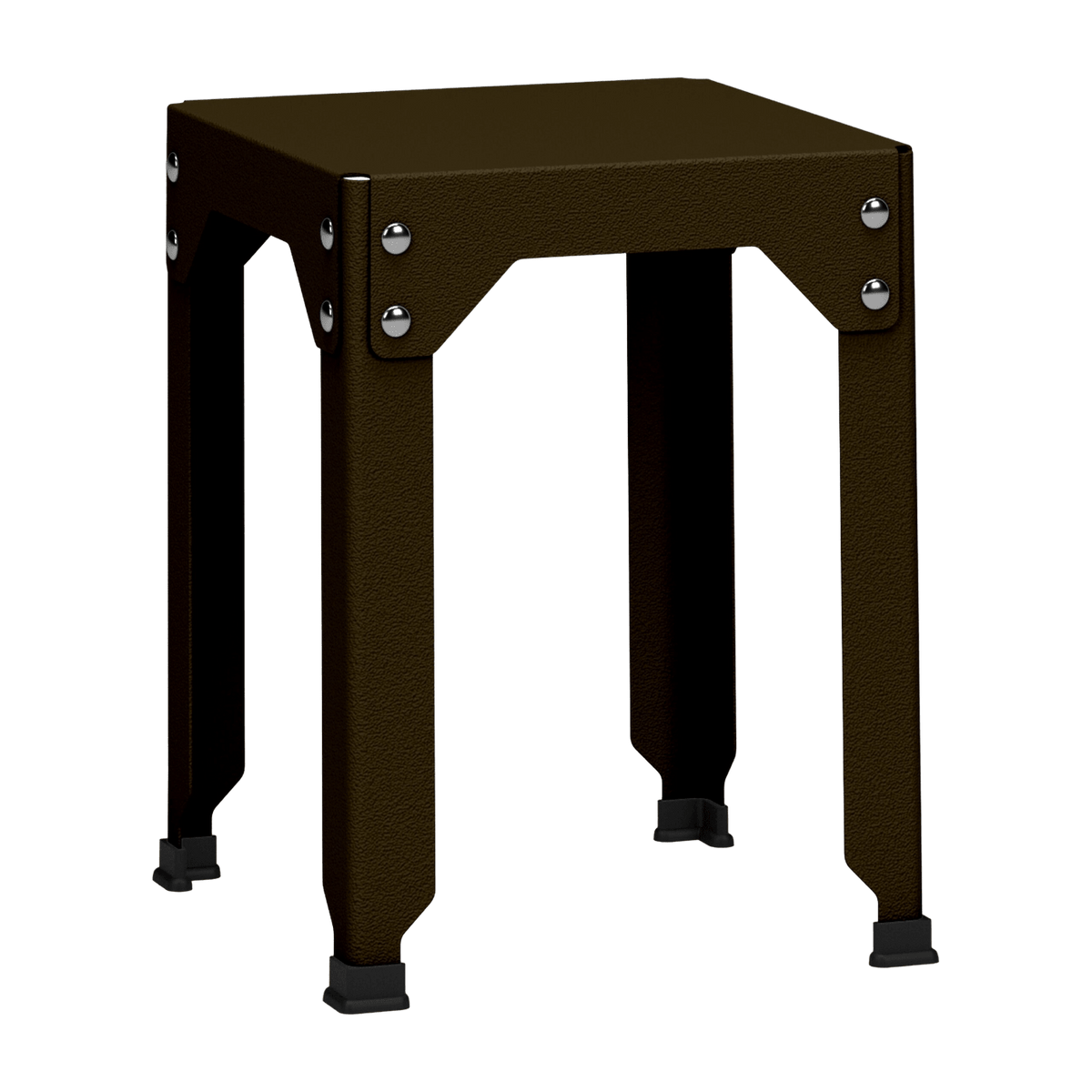 Tabouret en acier galvanisé bronze 45 cm Hegoa - Matière Grise - The Cool Republic