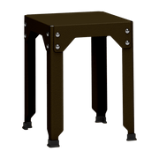 Tabouret en acier galvanisé bronze 45 cm Hegoa - Matière Grise - The Cool Republic