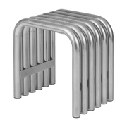 Tabouret en acier galvanisé chromé Nokk - noo.ma - The Cool Republic