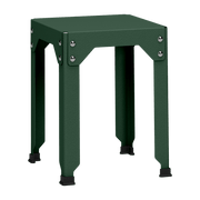 Tabouret en acier galvanisé olive 45 cm Hegoa - Matière Grise - The Cool Republic