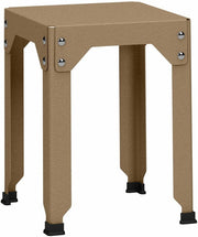 Tabouret en acier galvanisé sable 45 cm Hegoa - Matière Grise - The Cool Republic