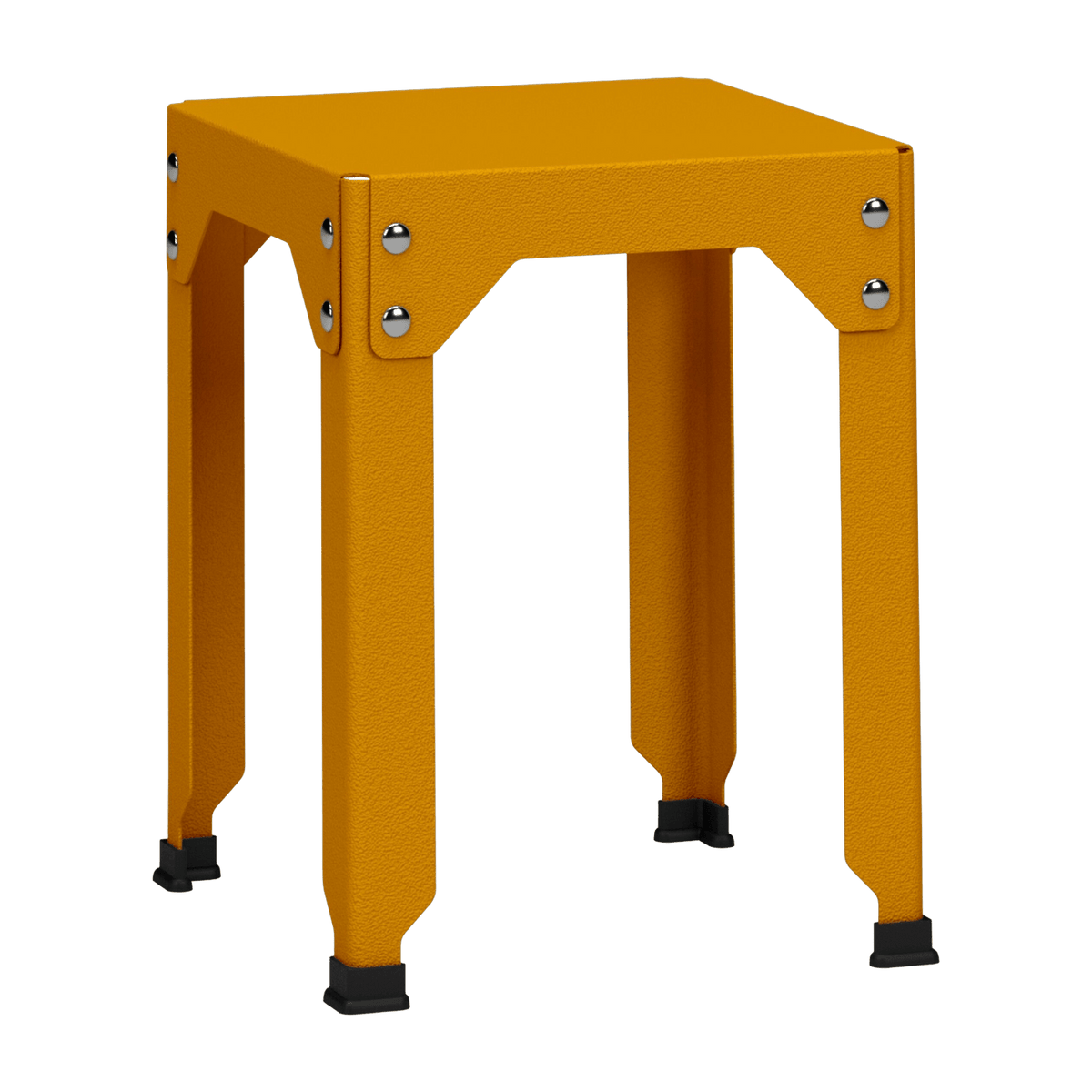 Tabouret en acier galvanisé safran 45 cm Hegoa - Matière Grise - The Cool Republic