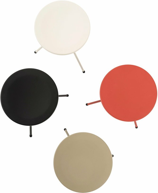 Tabouret en acier gris olive 60 cm Nuta - Mobles 114 - The Cool Republic