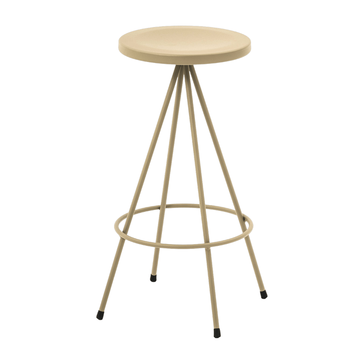 Tabouret en acier gris olive 60 cm Nuta - Mobles 114 - The Cool Republic