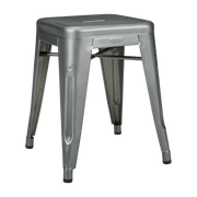 Tabouret en acier H45 Brut verni satiné - Tolix - The Cool Republic