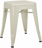 Tabouret en acier H45 Ivoire mat - Tolix - The Cool Republic