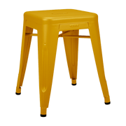 Tabouret en acier H45 Jaune moutarde mat - Tolix - The Cool Republic