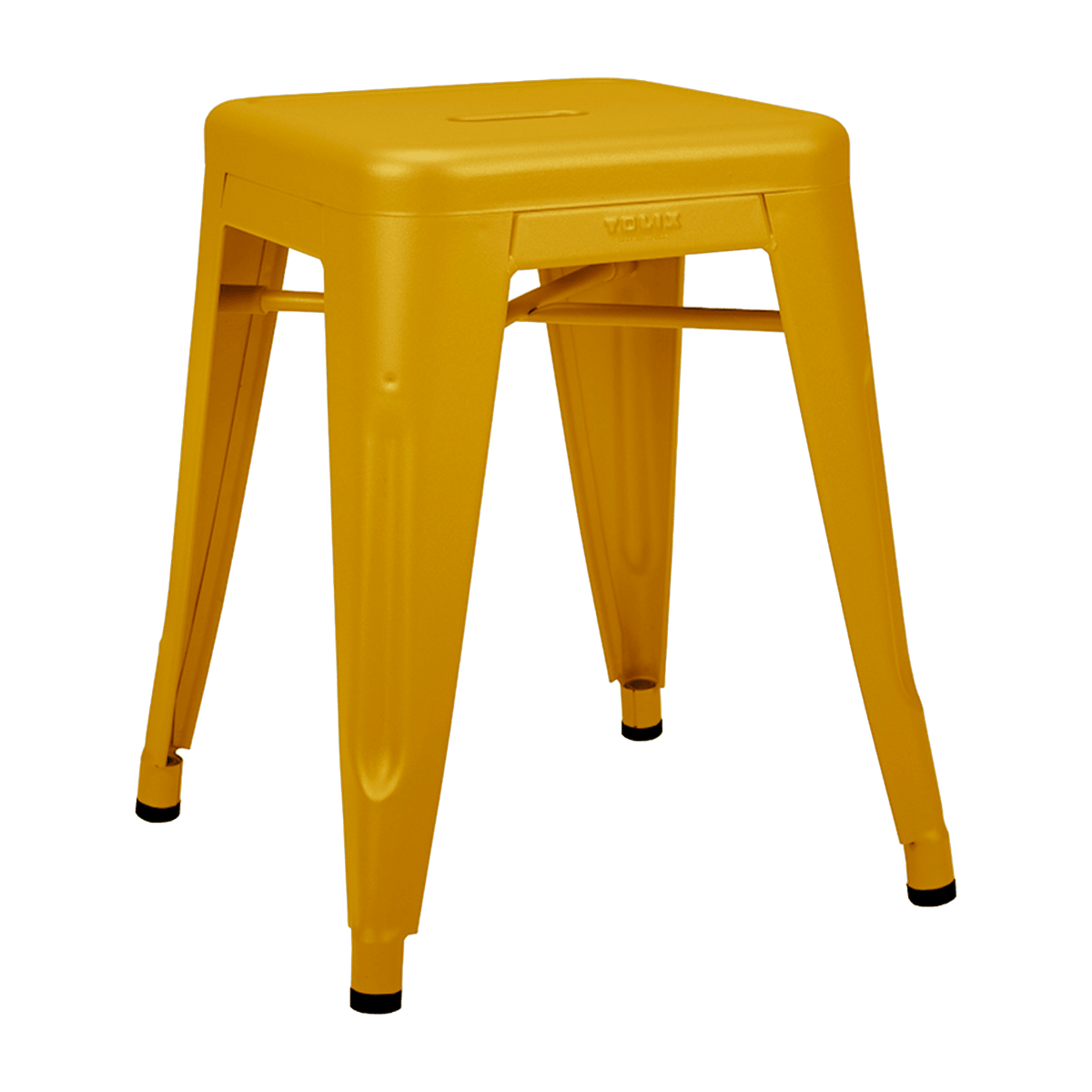Tabouret en acier H45 Jaune moutarde mat - Tolix - The Cool Republic