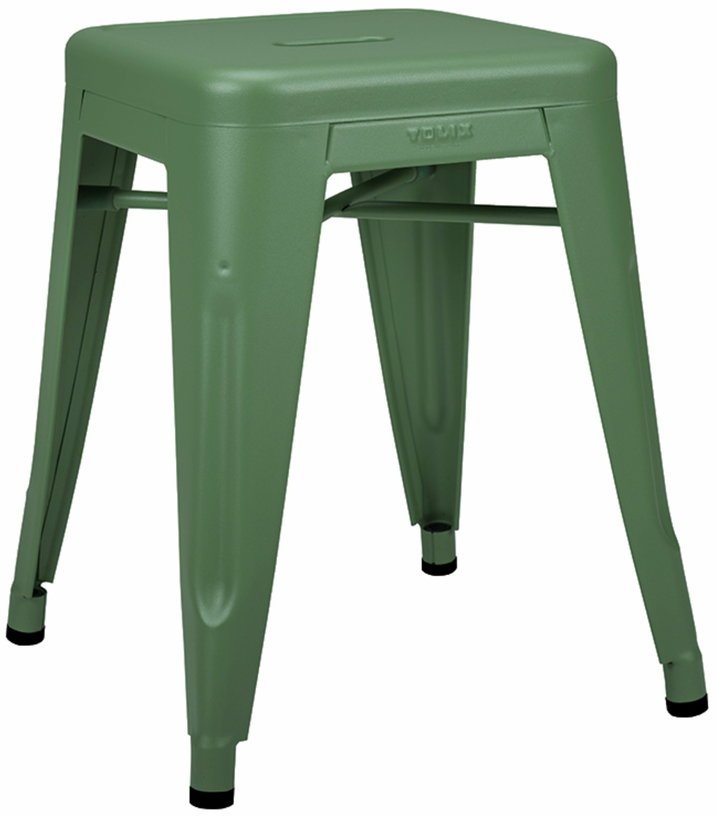 Tabouret en acier H45 Romarin mat fine texture - Tolix - The Cool Republic