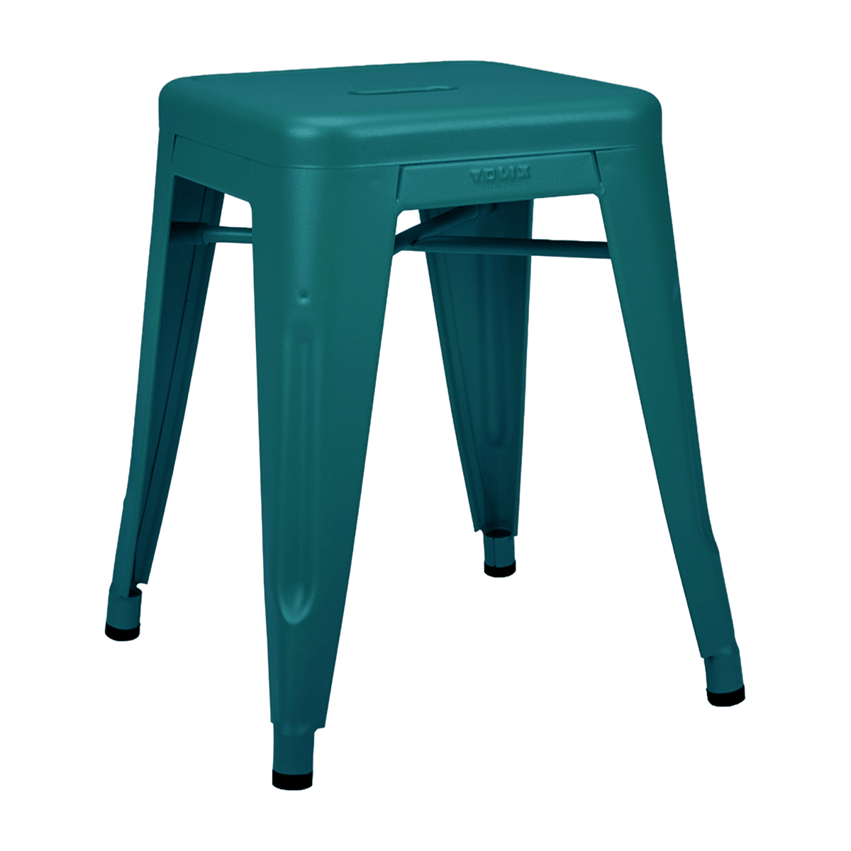 Tabouret en acier H45 Vert canard mat fine texture - Tolix - The Cool Republic