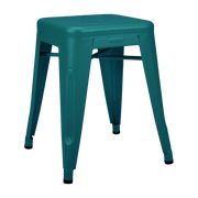 Tabouret en acier H45 Vert canard mat fine texture - Tolix - The Cool Republic