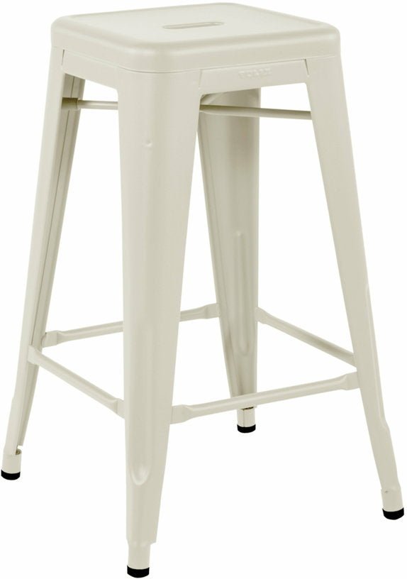 Tabouret en acier H65 Ivoire mat - Tolix - The Cool Republic