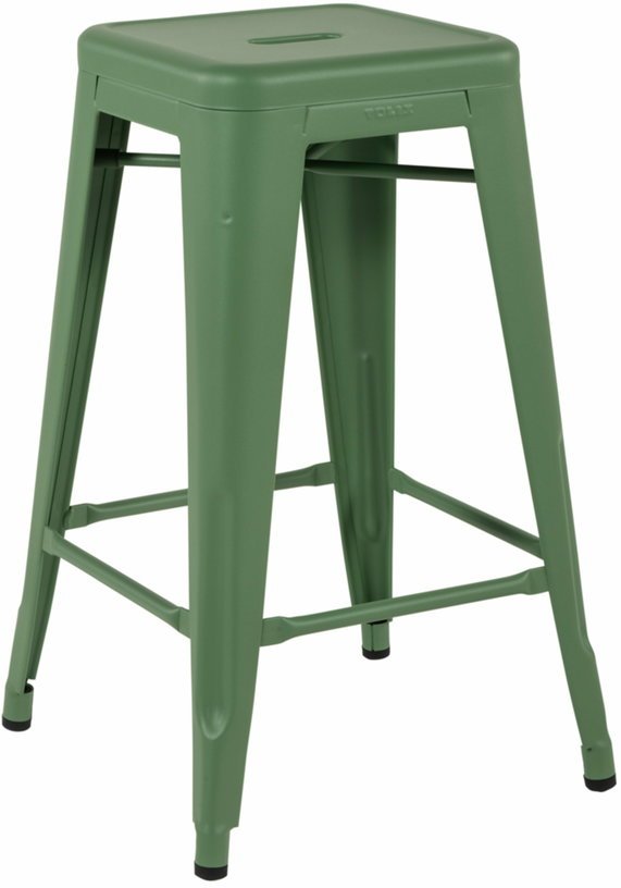 Tabouret en acier H65 Romarin mat fine texture - Tolix - The Cool Republic