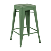 Tabouret en acier H65 Romarin mat fine texture - Tolix - The Cool Republic