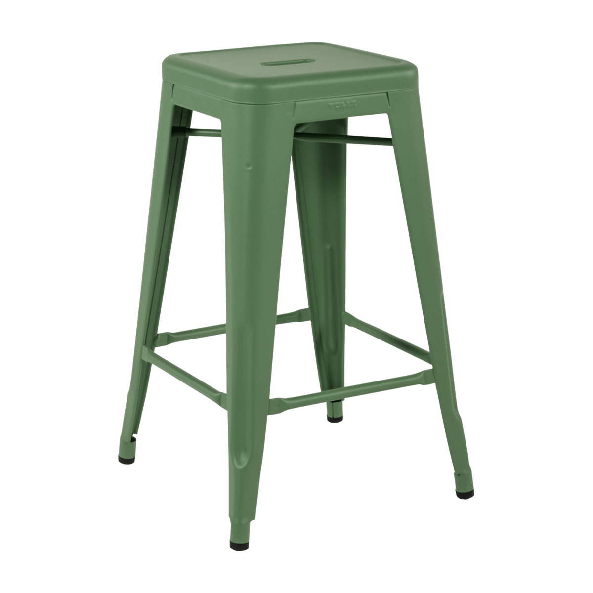 Tabouret en acier H65 Romarin mat fine texture - Tolix - The Cool Republic
