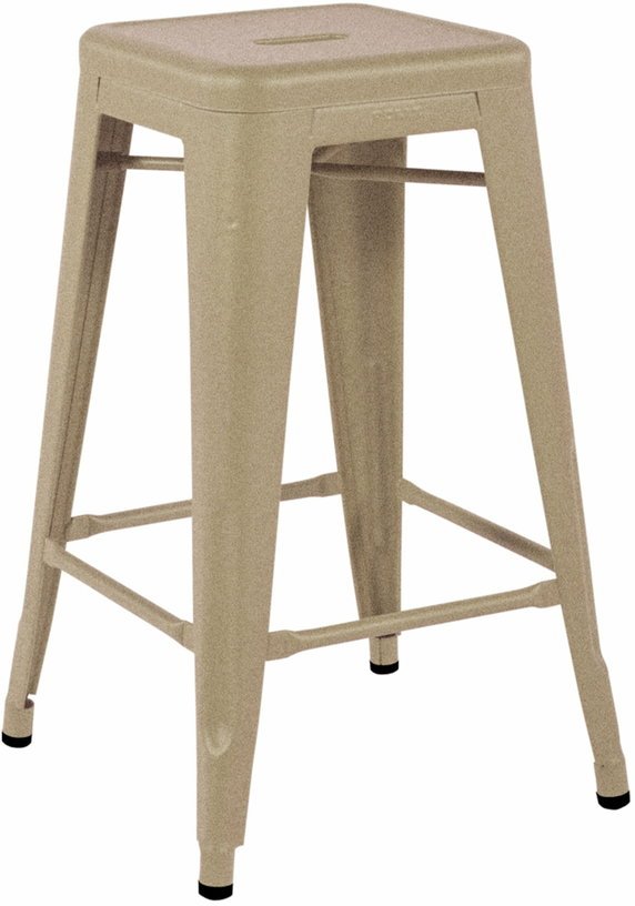 Tabouret en acier H65 Sable mat - Tolix - The Cool Republic