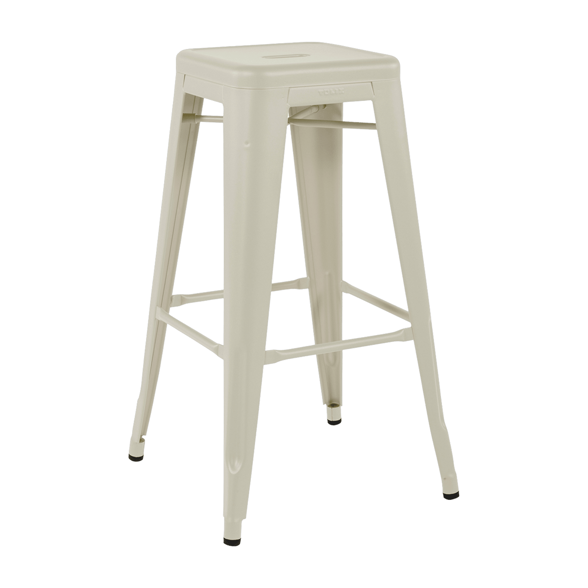 Tabouret en acier H75 Ivoire mat - Tolix - The Cool Republic