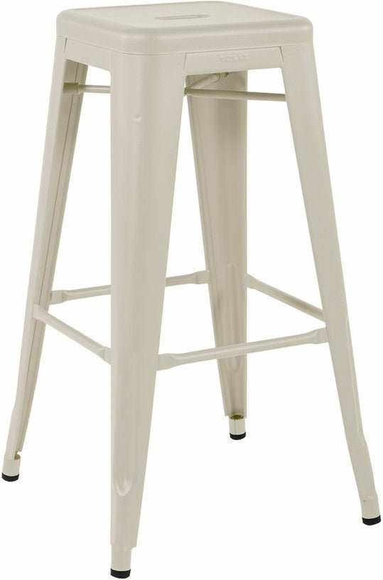 Tabouret en acier H75 Ivoire mat - Tolix - The Cool Republic