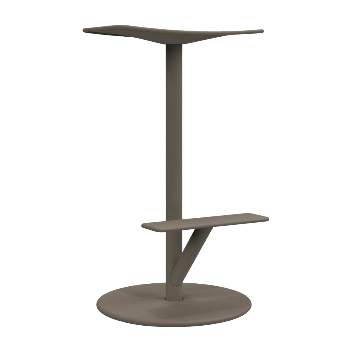 Tabouret en acier mat 66 cm gris Sequoia - Magis - The Cool Republic