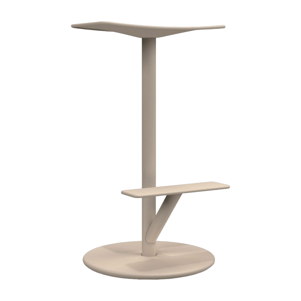 Tabouret en acier mat 66 cm ivoire Sequoia - Magis - The Cool Republic