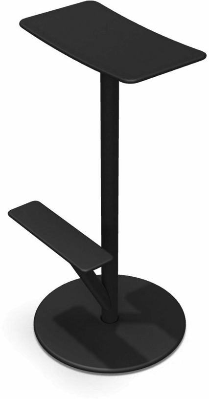 Tabouret en acier mat 76 cm noir Sequoia - Magis - The Cool Republic