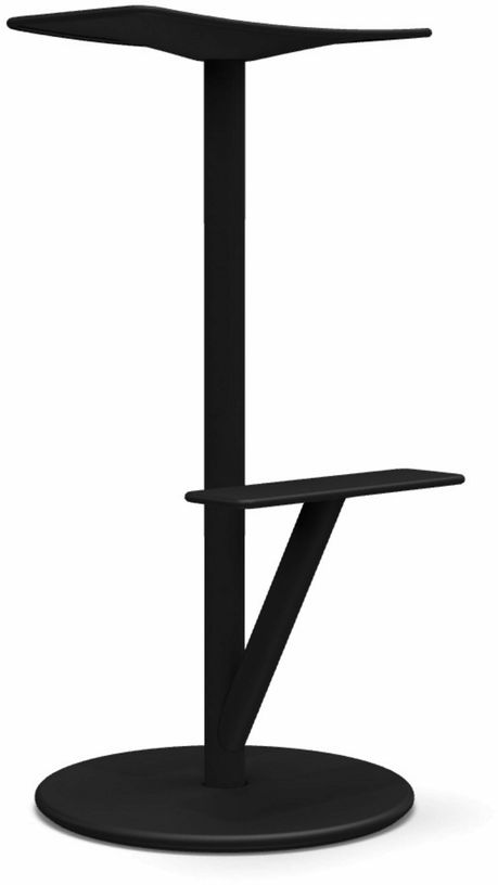 Tabouret en acier mat 76 cm noir Sequoia - Magis - The Cool Republic