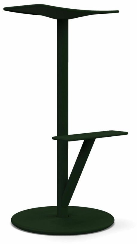 Tabouret en acier mat 76 cm vert foncé Sequoia - Magis - The Cool Republic