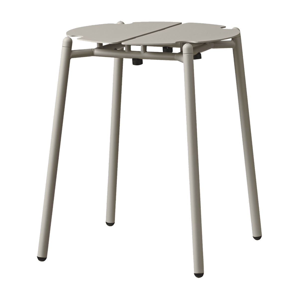 Tabouret en acier taupe 44 cm Novo - AYTM - The Cool Republic