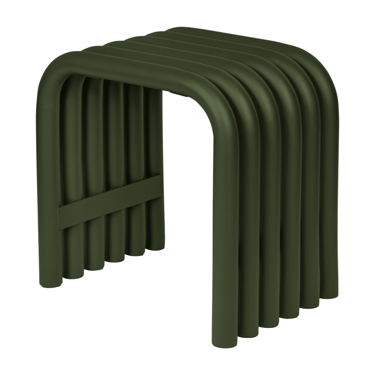Tabouret en acier vert forêt Nokk - noo.ma - The Cool Republic