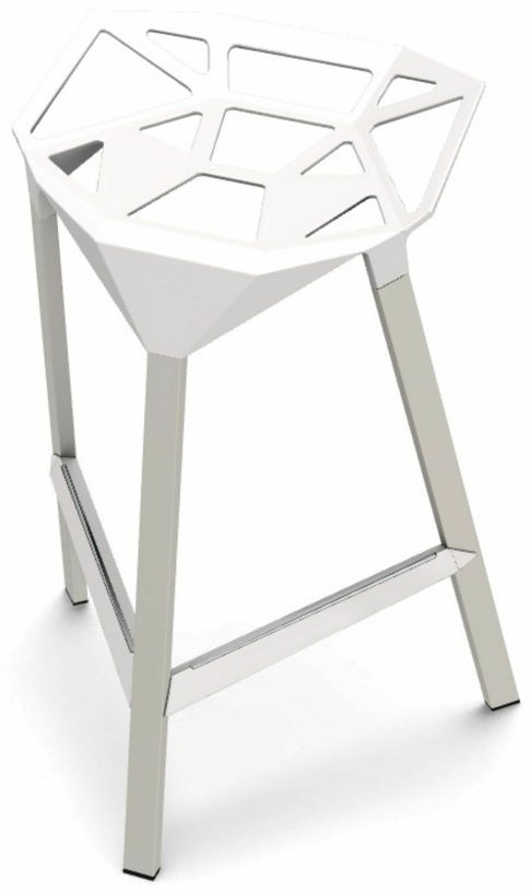Tabouret en aluminium blanc 67 cm One - Magis - The Cool Republic