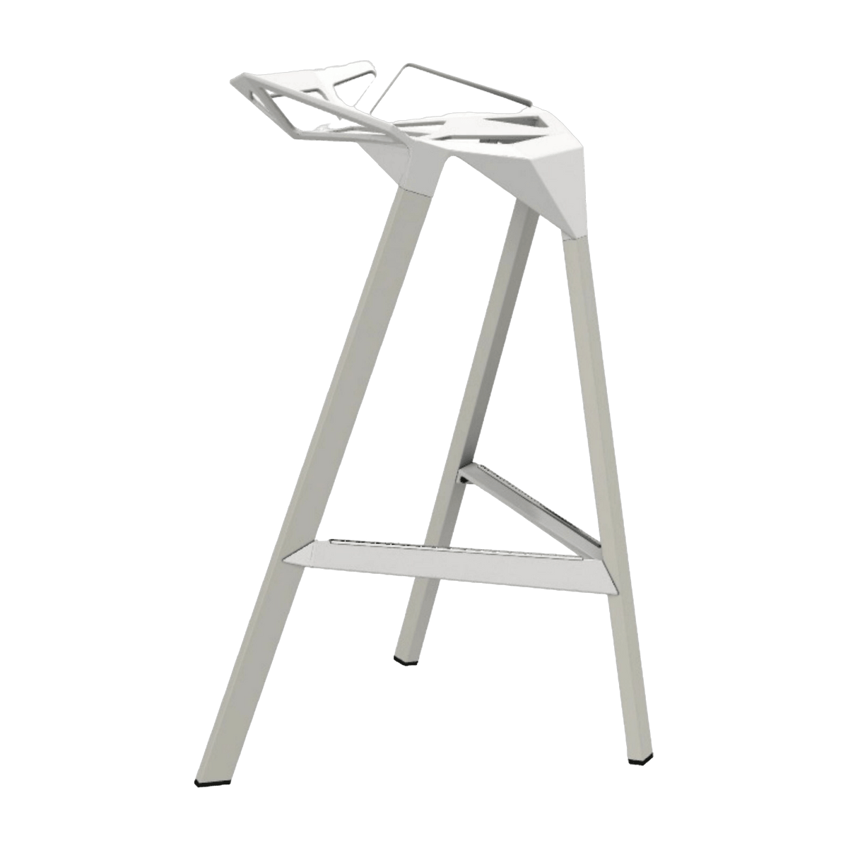 Tabouret en aluminium blanc 67 cm One - Magis - The Cool Republic