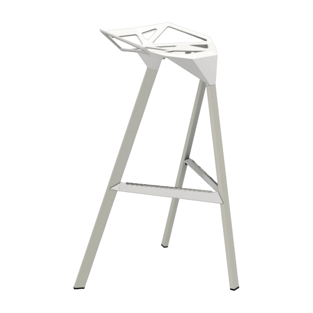 Tabouret en aluminium blanc 77 cm One - Magis - The Cool Republic