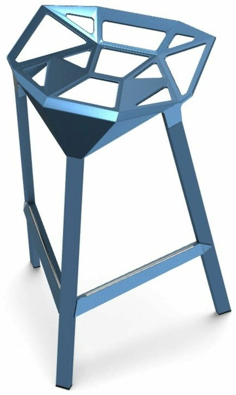 Tabouret en aluminium bleu 67 cm One - Magis - The Cool Republic