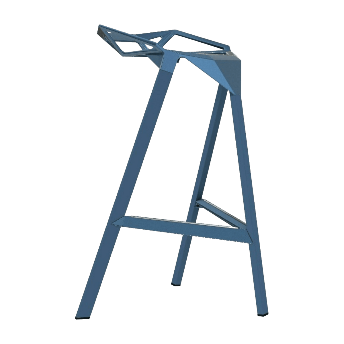 Tabouret en aluminium bleu 67 cm One - Magis - The Cool Republic