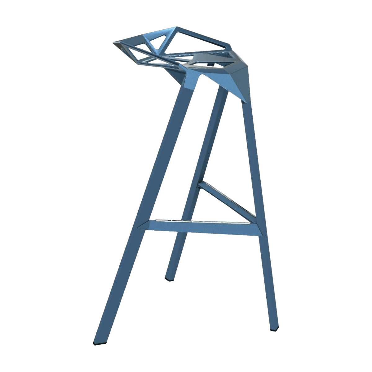 Tabouret en aluminium bleu 77 cm One - Magis - The Cool Republic