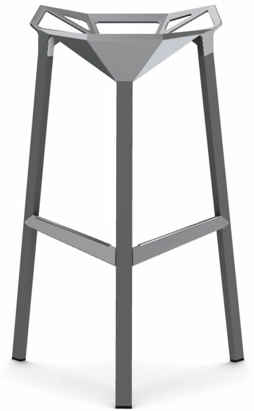 Tabouret en aluminium gris 77 cm One - Magis - The Cool Republic