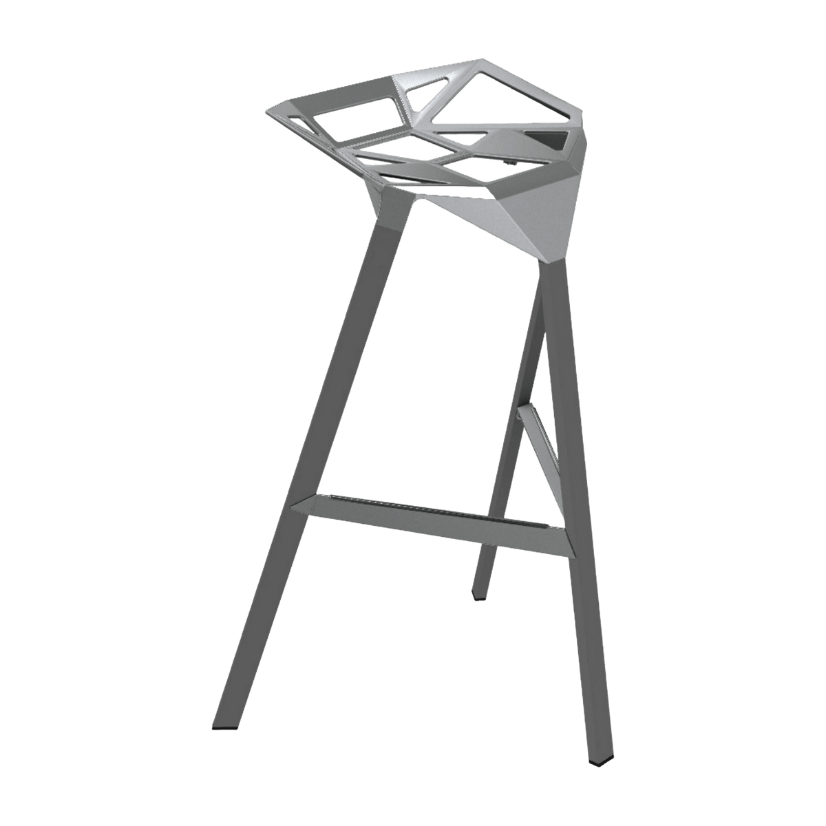 Tabouret en aluminium gris 77 cm One - Magis - The Cool Republic