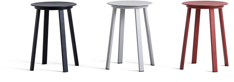 Tabouret en aluminium gris Revolver - HAY - The Cool Republic