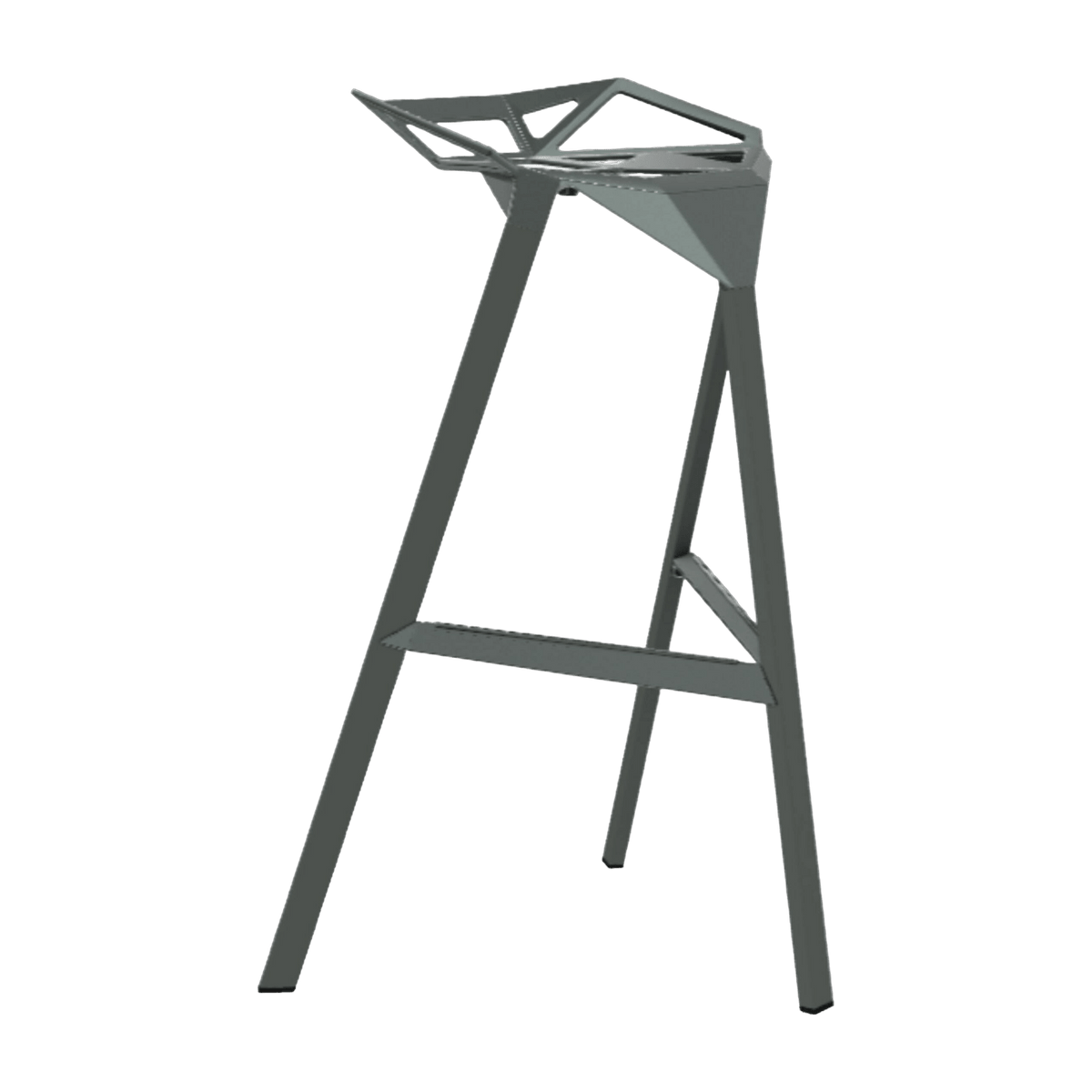 Tabouret en aluminium gris vert 67 cm One - Magis - The Cool Republic
