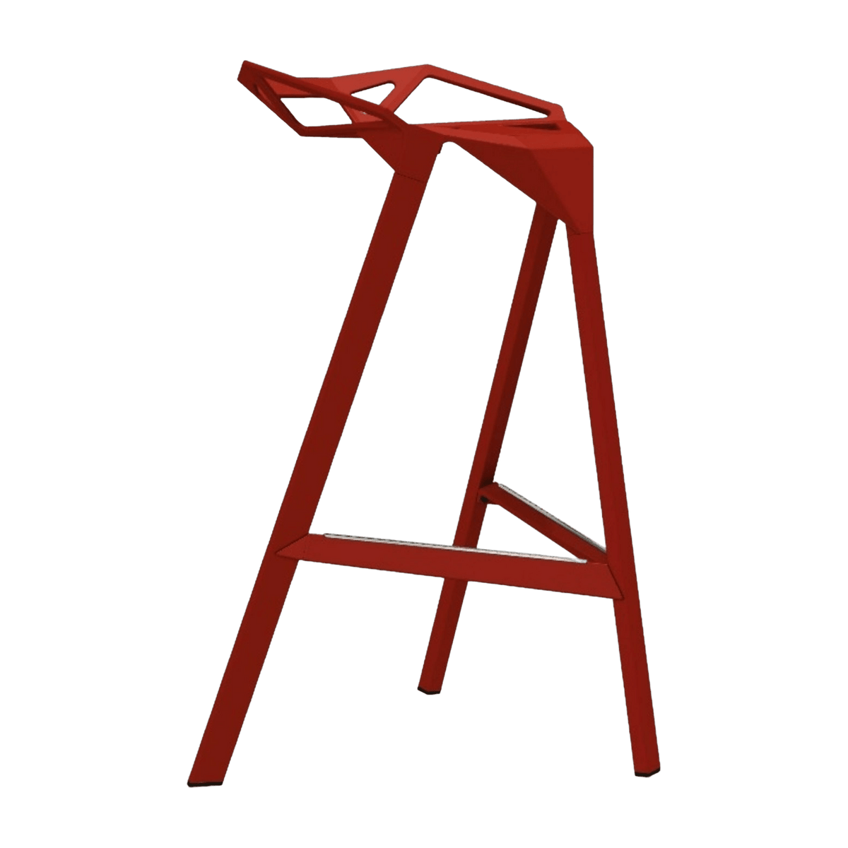 Tabouret en aluminium rouge 67 cm One - Magis - The Cool Republic