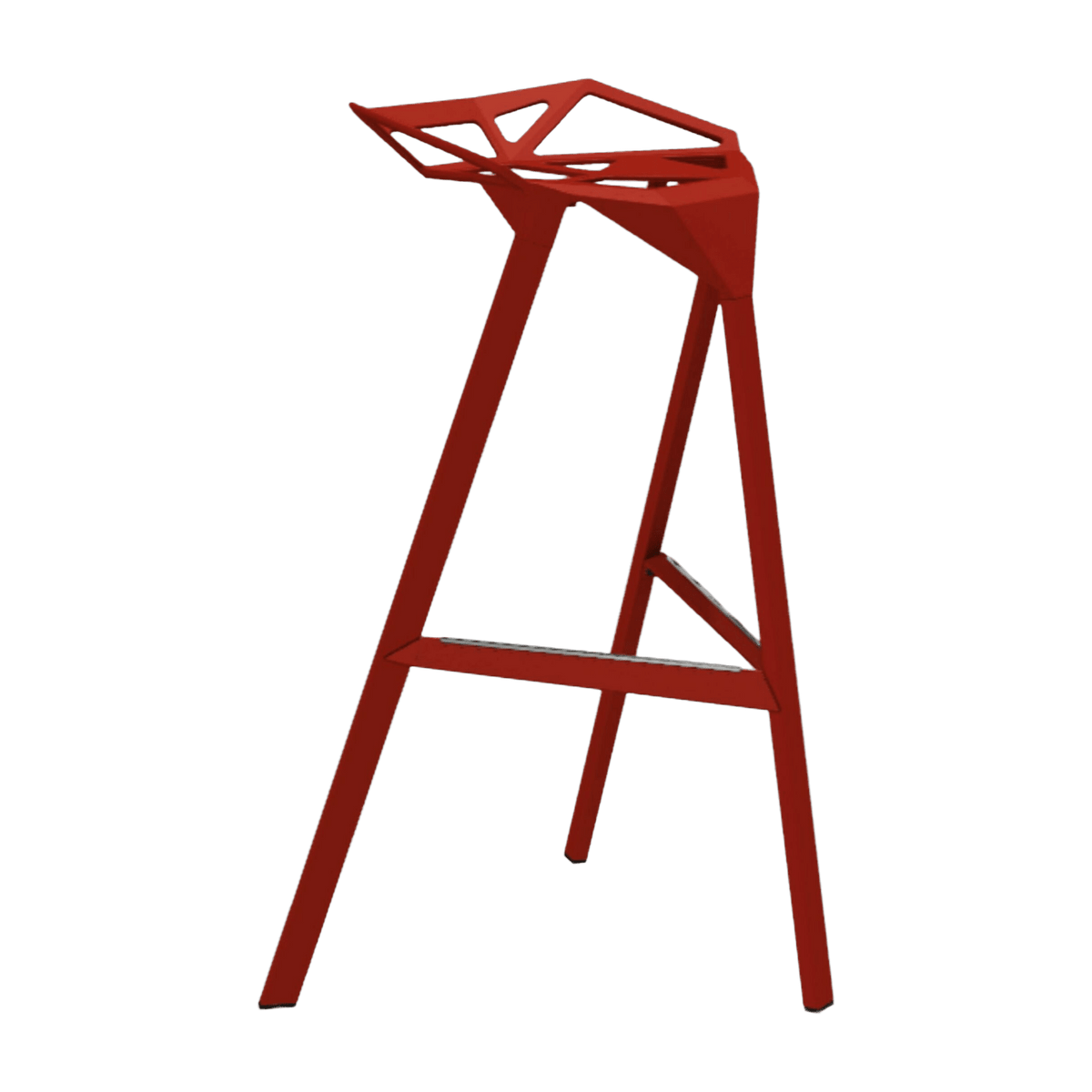 Tabouret en aluminium rouge 77 cm One - Magis - The Cool Republic